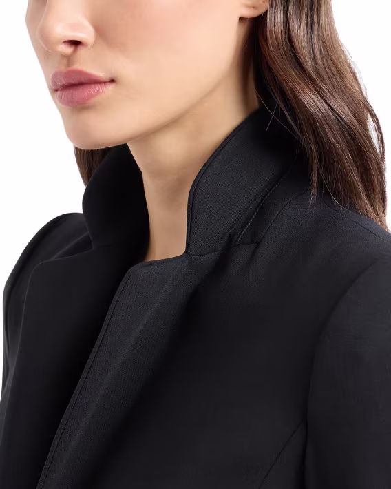 Emporio Armani Barathea Single Button Kadın Blazer Ceket