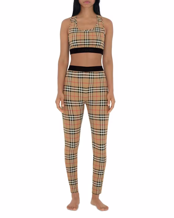 Burberry Dalby Plaid Spor Bra