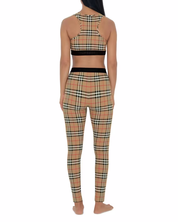 Burberry Dalby Plaid Spor Bra