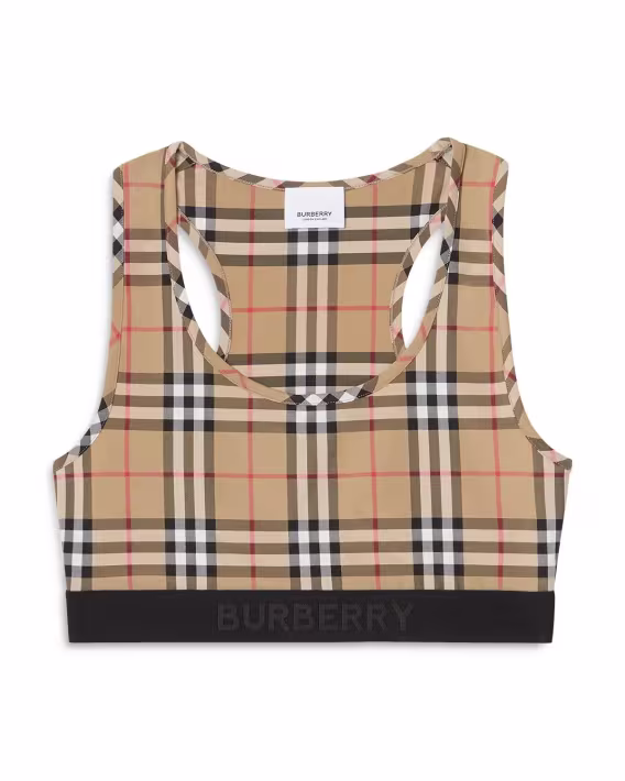 Burberry Dalby Plaid Spor Bra