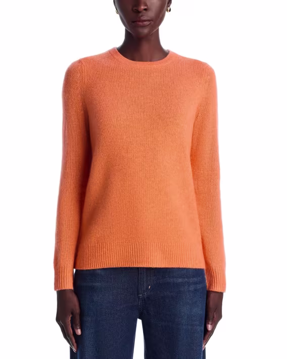 C by Bloomingdale's Cashmere Crewneck Kadın Kazak
