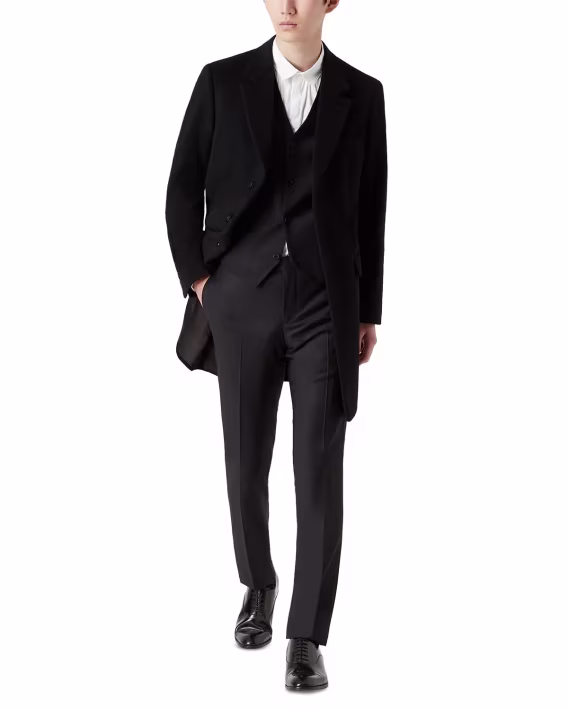 Emporio Armani Beaver Cashmere Regular Fit Top Kaban