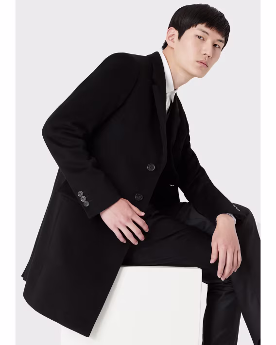 Emporio Armani Beaver Cashmere Regular Fit Top Kaban