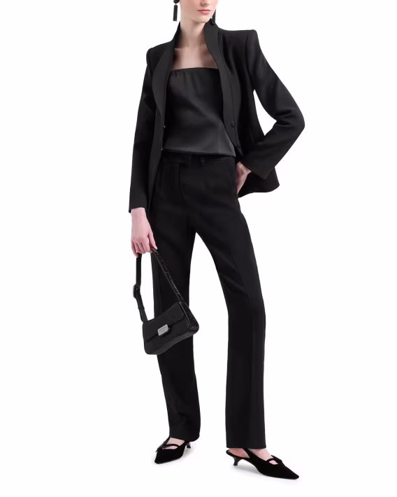 Emporio Armani Fırfırlı Blazer Ceket