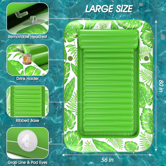 Jasonwell Şişme Bronzlaşma Havuzu Şezlong Şamandıra