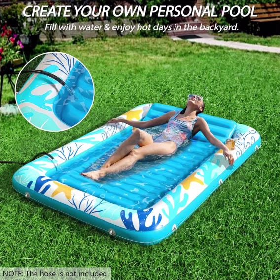 Jasonwell Şişme Bronzlaşma Havuzu Şezlong Şamandıra