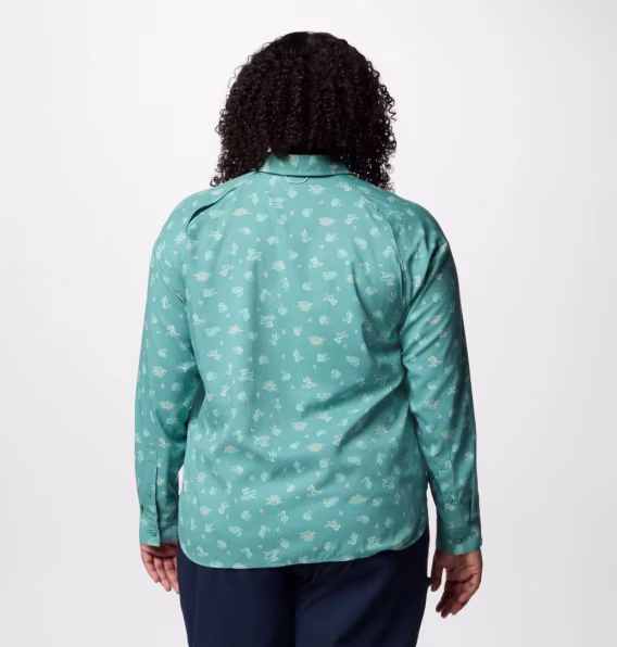 Columbia Kadın Silver Ridge™ Utility Desenli Uzun Kollu Gömlek  Büyük Beden