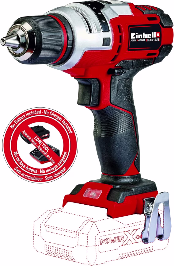 Einhell TECD Power X-Change 18 Volt Akülü 1400 RPM Değişken Hızlı Matkap