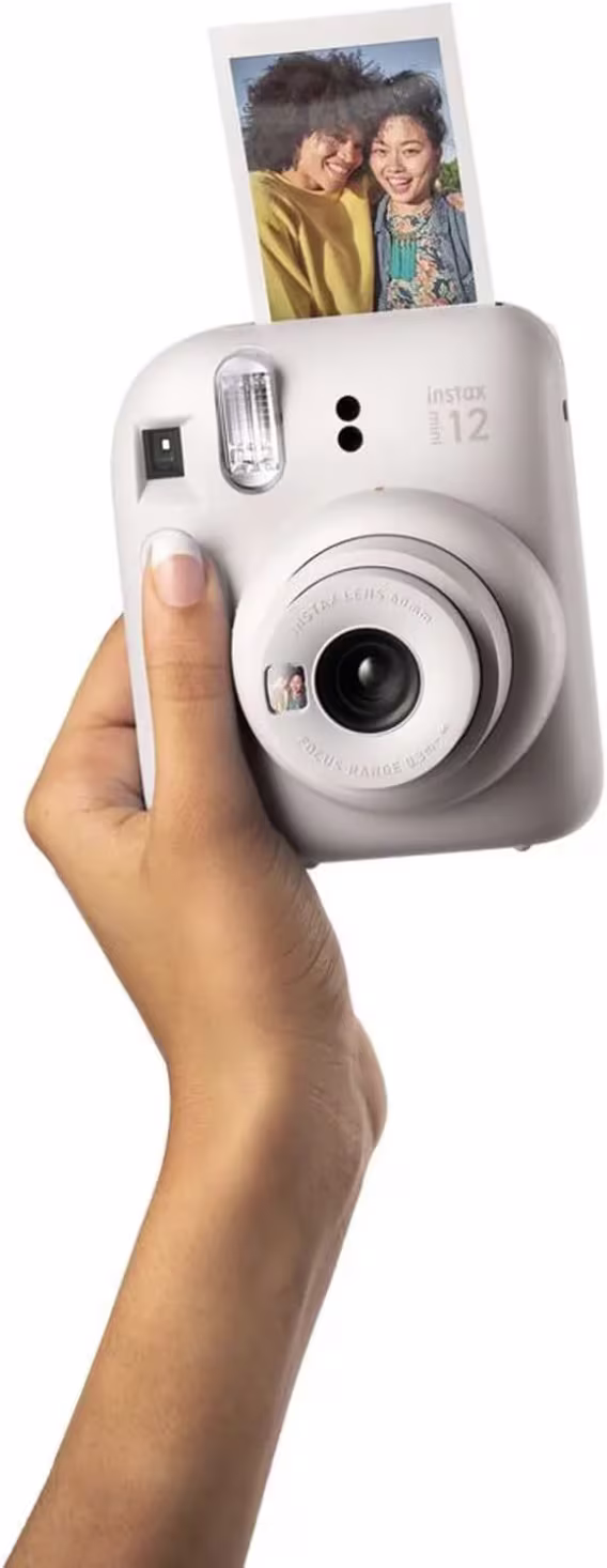 Fujifilm Instax Mini 12 Anlık Fotoğraf Makinesi/Minimate Özel Kılıf/20 Sayfa/İkili Paket  Beyaz