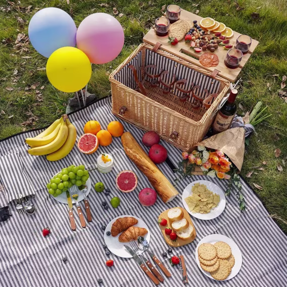 Willow Weave Hasır Piknik Sepeti