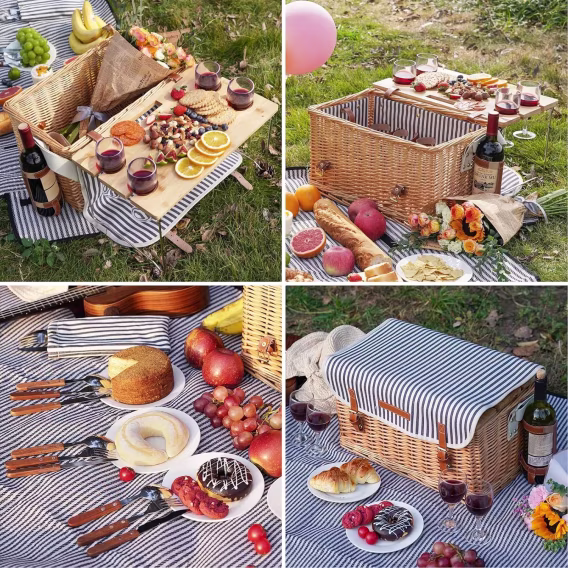 Willow Weave Hasır Piknik Sepeti
