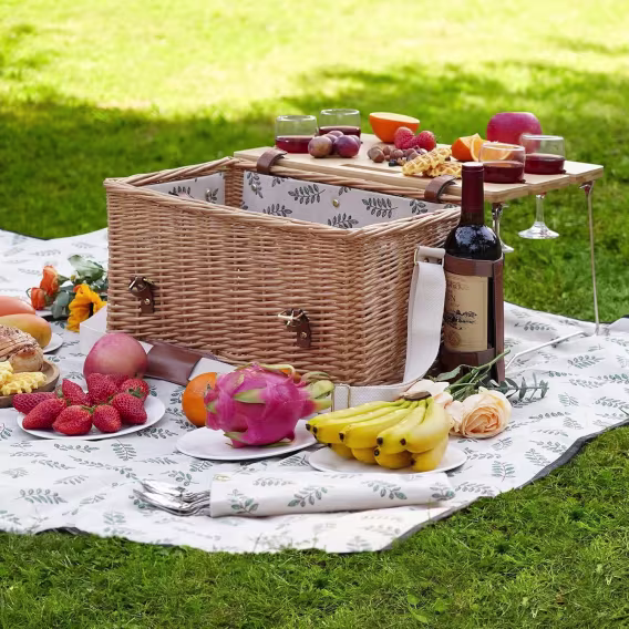Willow Weave Hasır Piknik Sepeti