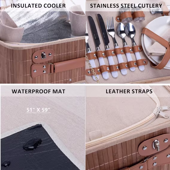 Satis Inside Hasır Piknik Seti