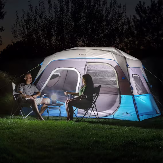 CORE 6 Kişilik LED Işıklı Anında Kurulabilen Kabin Çadır