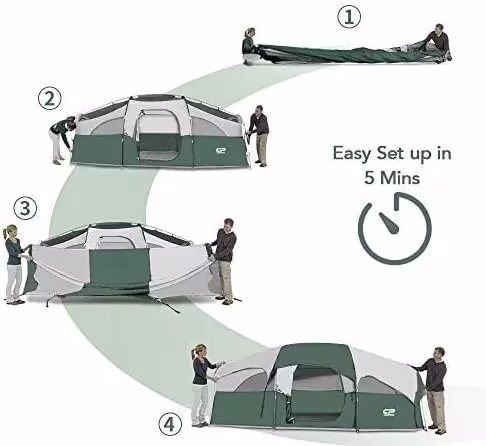 CAMPROS CP 8 Kişilik Kamp Çadırları