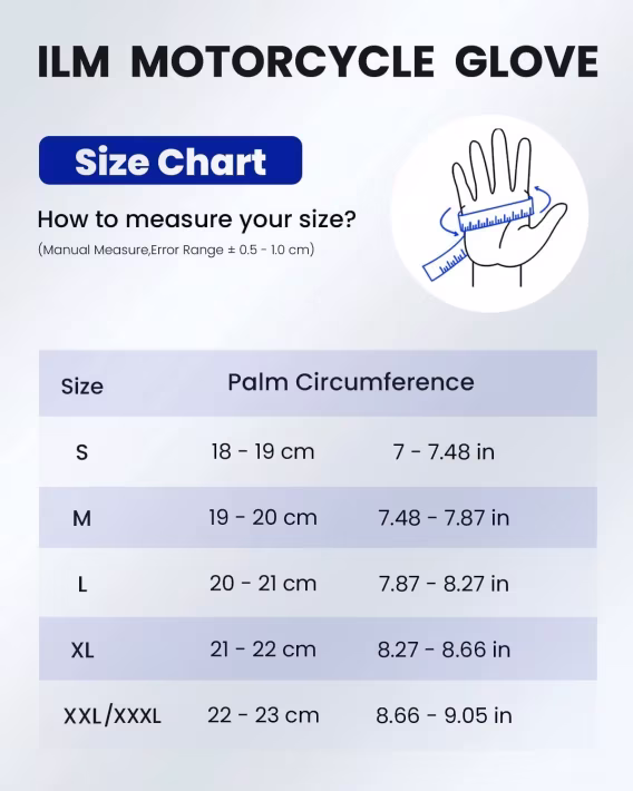 ILM ModelGRC01 Deri Dokunmatik Motosiklet Eldiveni