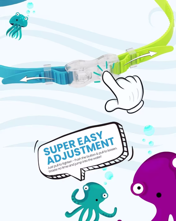 OutdoorMaster Çocuk Yüzme Gözlüğü 2'li Paket