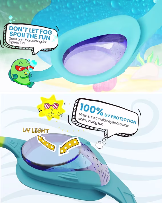 OutdoorMaster Çocuk Yüzme Gözlüğü 2'li Paket