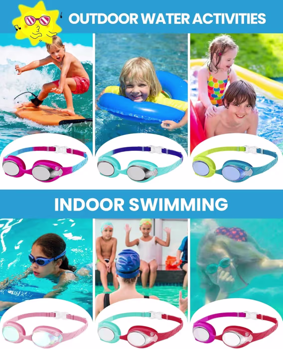OutdoorMaster Çocuk Yüzme Gözlüğü 2'li Paket