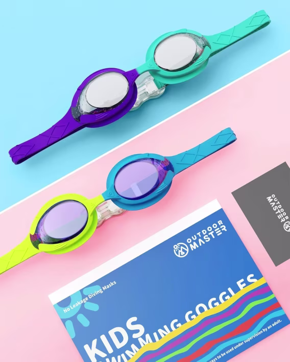 OutdoorMaster Çocuk Yüzme Gözlüğü 2'li Paket