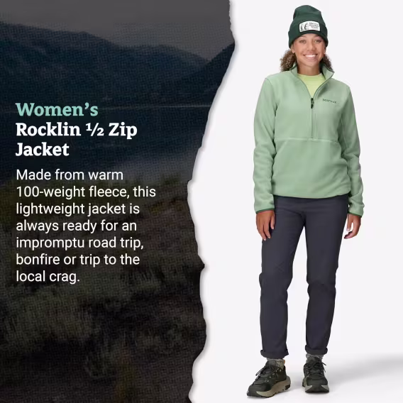 MARMOT Kadın Rocklin Polar 1/2 Fermuarlı Ceket