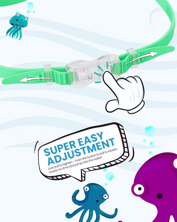 OutdoorMaster Çocuk Yüzme Gözlüğü 2'li Paket