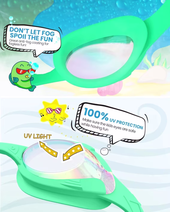 OutdoorMaster Çocuk Yüzme Gözlüğü 2'li Paket