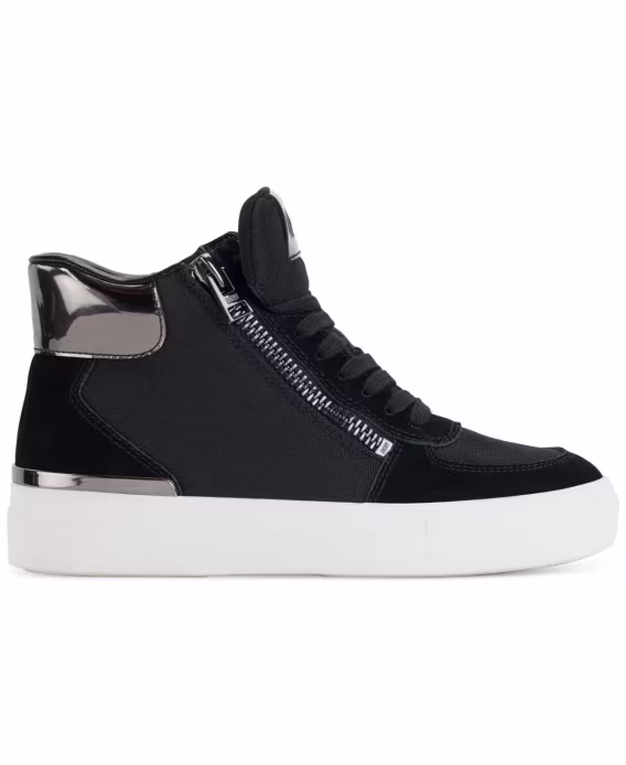 DKNY Kadın Cindell LaceUp Fermuarlı High Top Sneaker