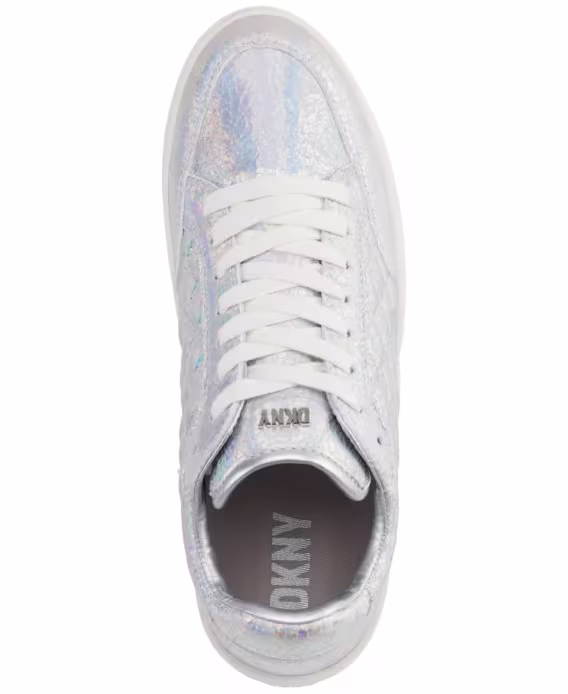 DKNY Kadın Oriel Quilted LaceUp Low-Top Sneaker