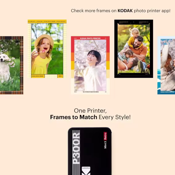 KODAK Mini 3 Retro 4PASS Taşınabilir Fotoğraf Yazıcısı