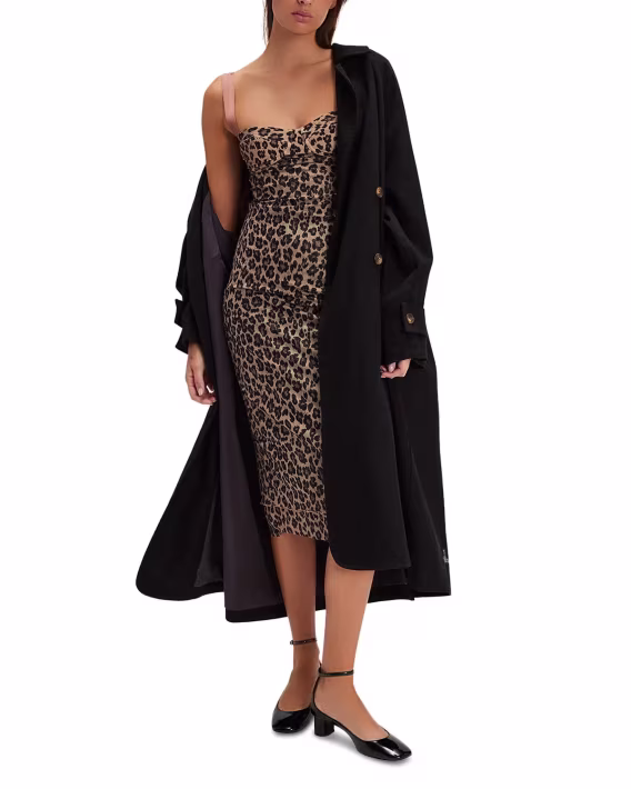 Free People Kadın Got Glam Slip Baskılı Midi Elbise