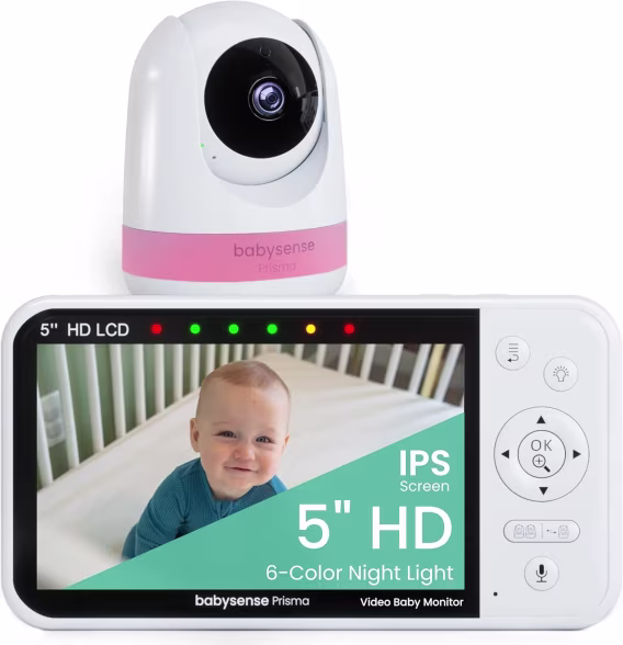 Babysense 5 İnç HD Bölünmüş Ekran Bebek Monitörü