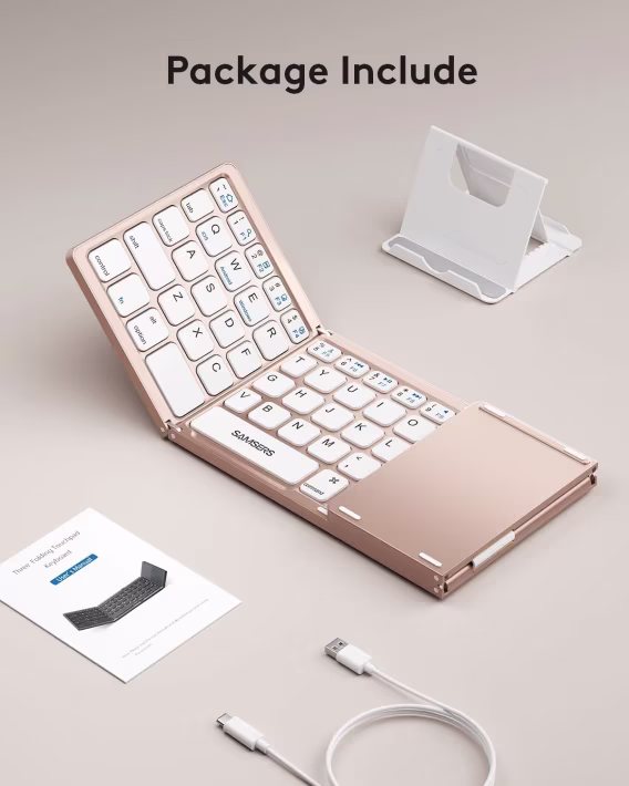 Samsers Touchpadli Katlanabilir Bluetooth Klavye