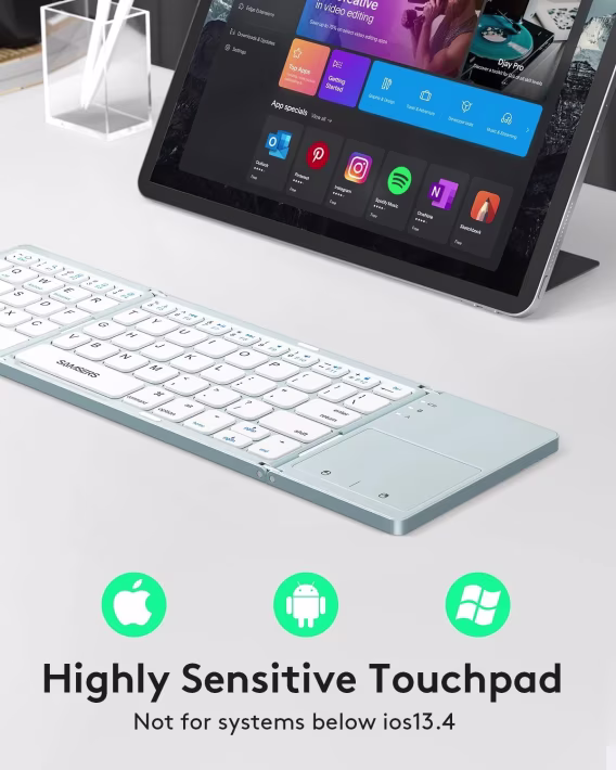 Samsers Touchpadli Katlanabilir Bluetooth Klavye