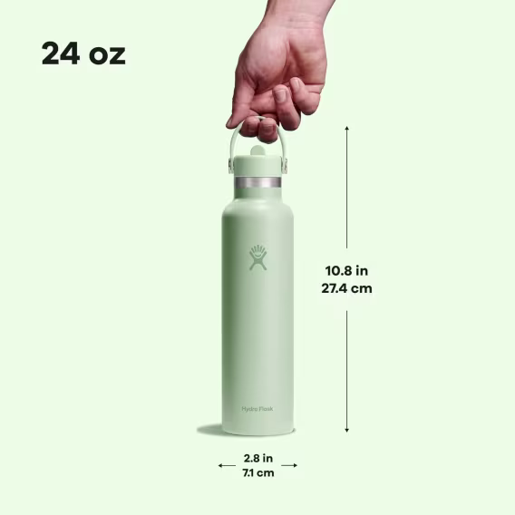 Hydro Flask Esnek Kapaklı veya Esnek Pipetli Standart Ağız Suyu Şişesi