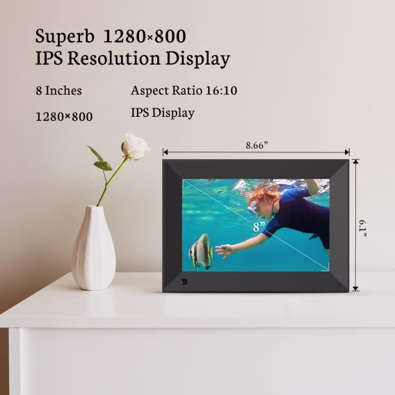 BSIMB 1280x800 HD WiFi Dijital Resim Çerçevesi