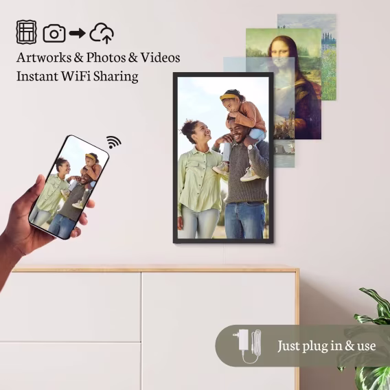 BSIMB Dokunmatik Ekranlı Dijital Resim Çerçevesi  1920x1080 FHD