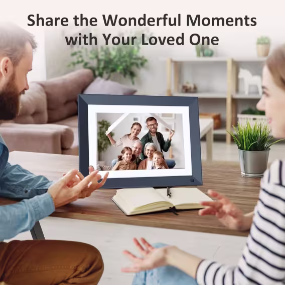 FULLJA 32GB Dokunmatik Ekranlı Dijital Resim Çerçevesi 15 inç