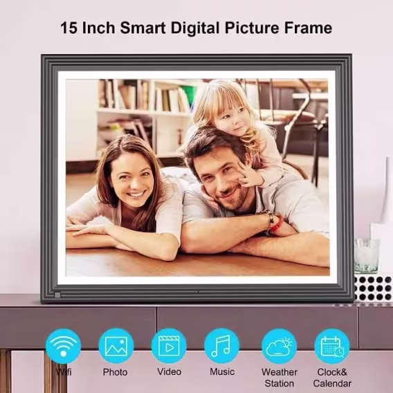 Fullja Dijital Fotoğraf Çerçevesi  15 inç