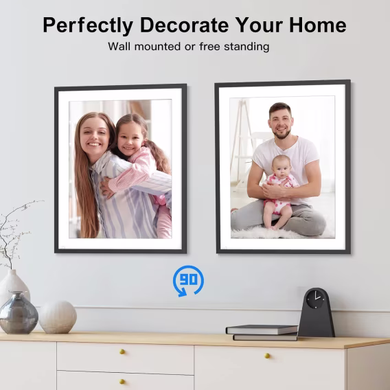 PWOSUN Büyük Dijital Resim Çerçevesi 16.2 İnç