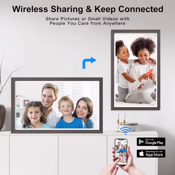 Nethgrow Büyük Dijital Resim Çerçevesi  21,5 inç