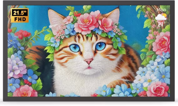 FULLJA Büyük Dijital Resim Çerçevesi 32 Gb  21.5 inç