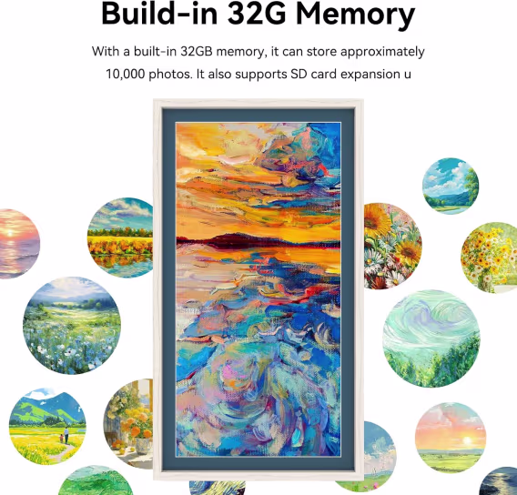 Eco4life 21.5 İnç WiFi Dijital Fotoğraf Çerçevesi
