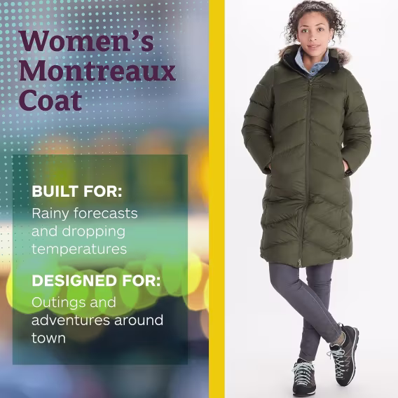 MARMOT Kadın Montrö Tam Boy Şişme Kaban