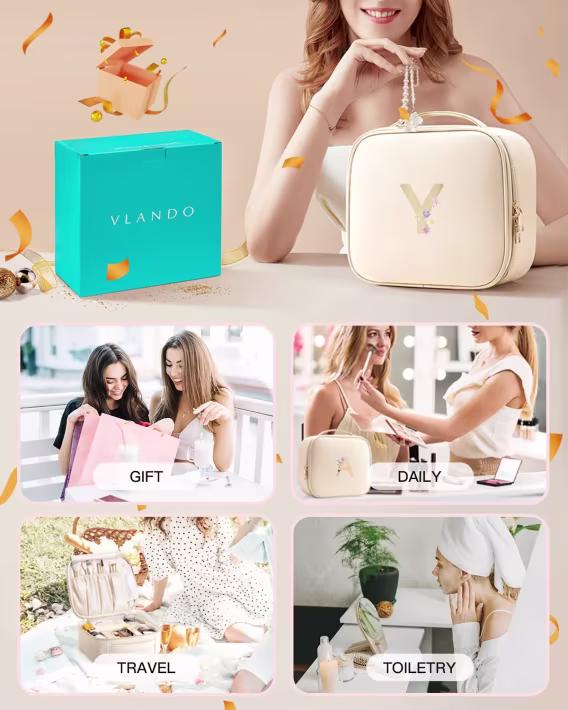 Vlando Seyahat Makyaj Kozmetik Çantası