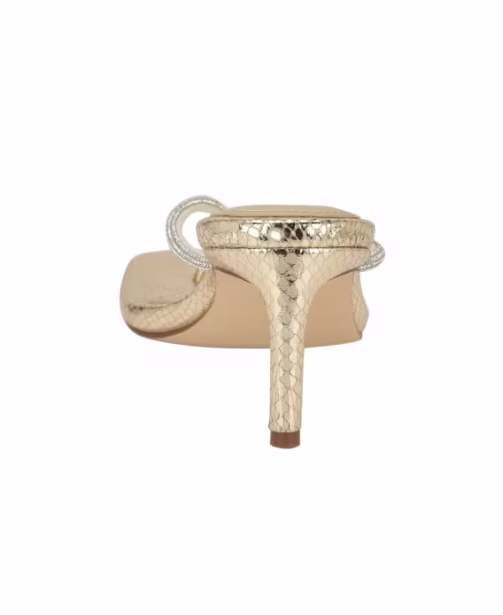 GUESS Kadın Mayan Rhinestone Thong Kitten Topuklu Ayakkabı