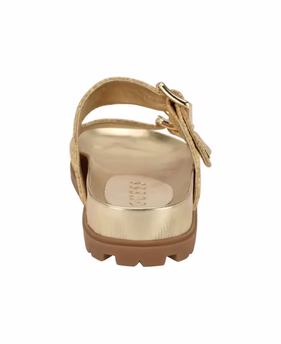 GUESS Kadın Bağcıklı Çift Tokalı Ayak Tabanlı Terlik