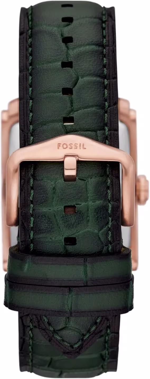 Fossil Erkek Carraway Siyah Croco Deri Saat FS6091