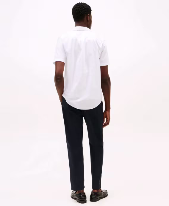Tommy Hilfiger Kısa Kollu Flex Poplin Regular Fit Erkek Gömlek