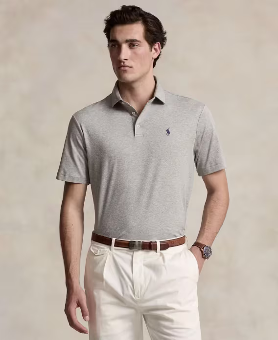 Polo Ralph Lauren Erkek Custom Slim Fit Soft Pamuklu Polo Tişört